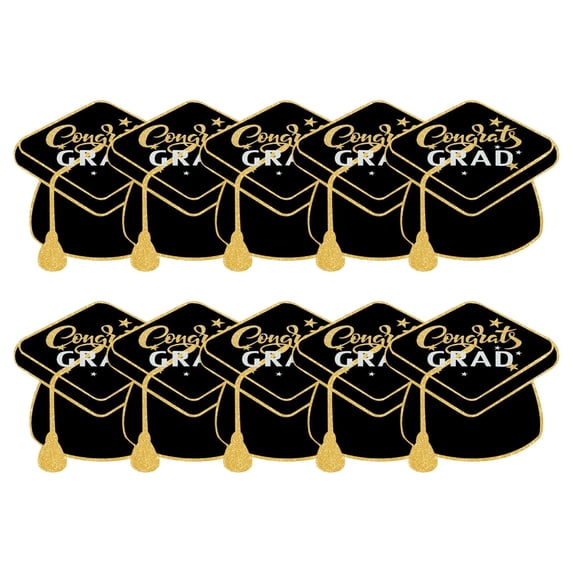 Graduation Greeting Cards 10 Pack Graduation Cap Design Message Cards for High School College Graduation Party Gift Cards Bulk Congrats Cards with Envelopes