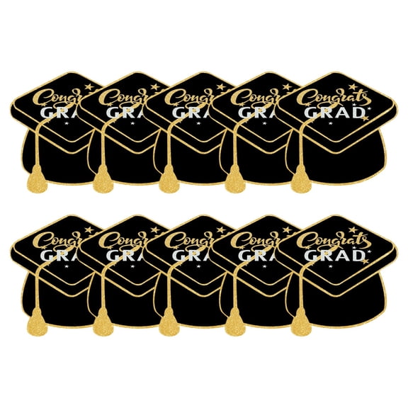 Graduation Greeting Cards 10 Pack Graduation Cap Design Message Cards for High School College Graduation Party Gift Cards Bulk Congrats Cards with Envelopes