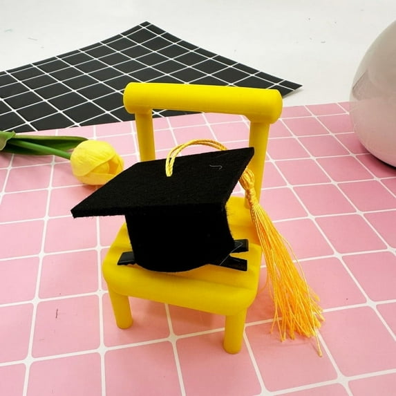 Graduation Hat Hairpin, Mini Bachelor Cap Hairpin, Graduation Party Supplies 2025, Graduation Decorations, Congrats Party Tiny Supplies for High School College Kindergarten, 10 Pcs