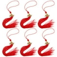 Graduation Hat Tassel Charms Pendants Cap Tassels for Academic 2024 Red