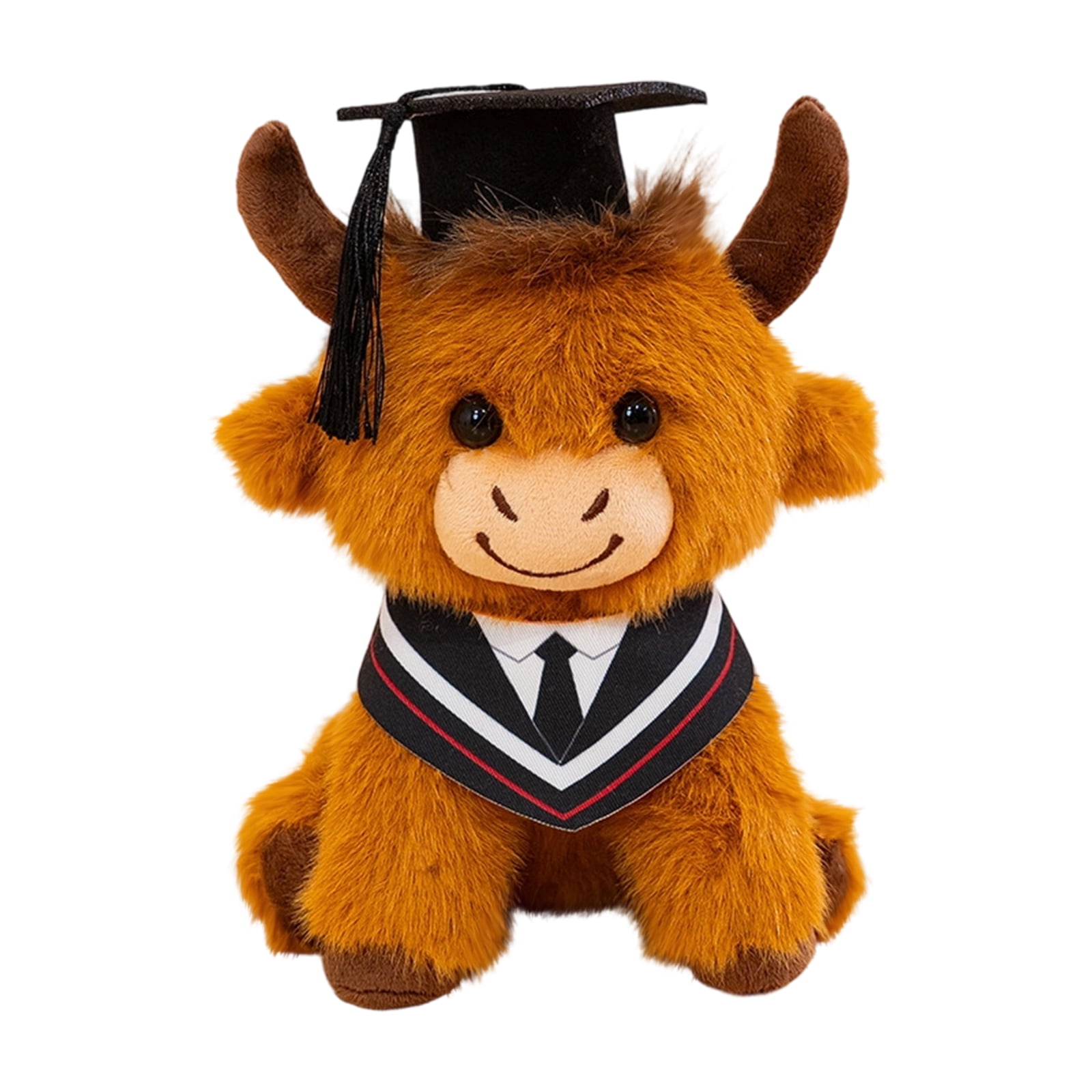 Graduation Cow Graduation Highland Cow Stuffed Animal, 2026 Graduation Plush Toy for ...