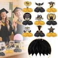 thumbnail image 1 of Graduation Honeycomb Centerpiece Table Decor Class Desktop Grad Party Decoration Set with Card Holders 9 Pieces,1Set/9PCS,Black, 1 of 7