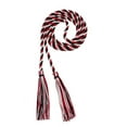 thumbnail image 1 of Graduation Honor Cord - BLACK / RED / WHITE - Every School Color Available - Made in USA - By Tassel Depot, 1 of 4