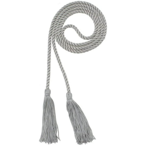 Graduation Honor Cord - GRAY - Every School Color Available - Made in USA - By Tassel Depot