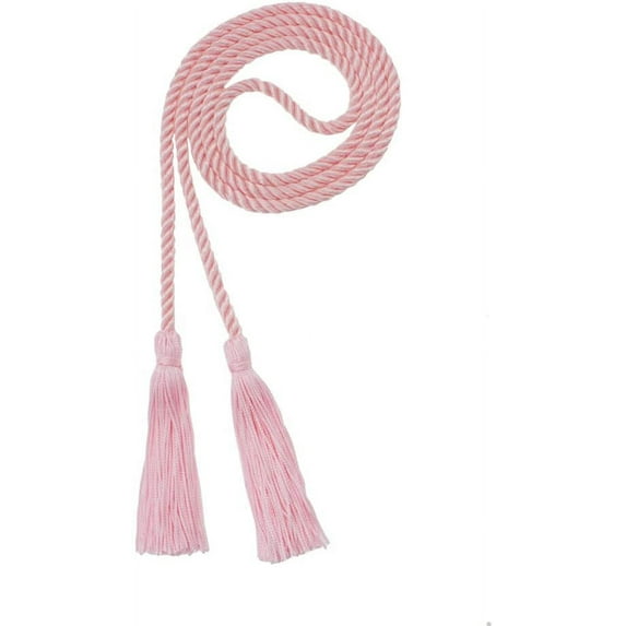 Graduation Honor Cord - LT PINK - Every School Color Available - Made in USA - By Tassel Depot