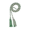 thumbnail image 1 of Graduation Honor Cord - LT PINK / KELLY - Every School Color Available - Made in USA - By Tassel Depot, 1 of 4