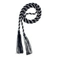 thumbnail image 1 of Graduation Honor Cord - NAVY / WHITE - Every School Color Available - Made in USA - By Tassel Depot, 1 of 4
