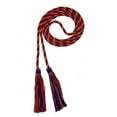 thumbnail image 1 of Graduation Honor Cord - PURPLE / RED / ORANGE - Every School Color Available - Made in USA - By Tassel Depot, 1 of 4