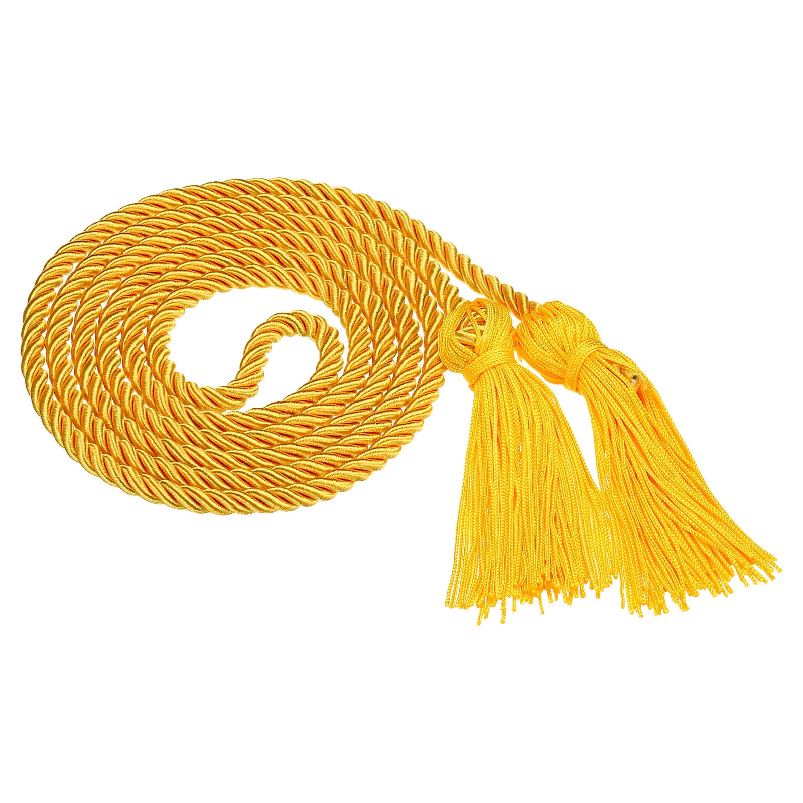 Graduation Honor Cords, 67inch Graduation Cords Tassel Graduation Ropes Bright Color DIY, Gold