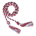 thumbnail image 1 of Graduation Honor Cords (Light Blue/Red/White), 1 of 1