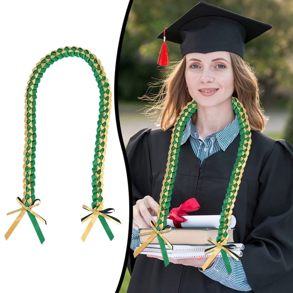 Graduation Honor Cords, Ongmies Class of 2026 Graduation Ribbon, Handmade Ribbon Rope School College High School Graduation Double Braided Necklace Leis Congratulation Party Gifts
