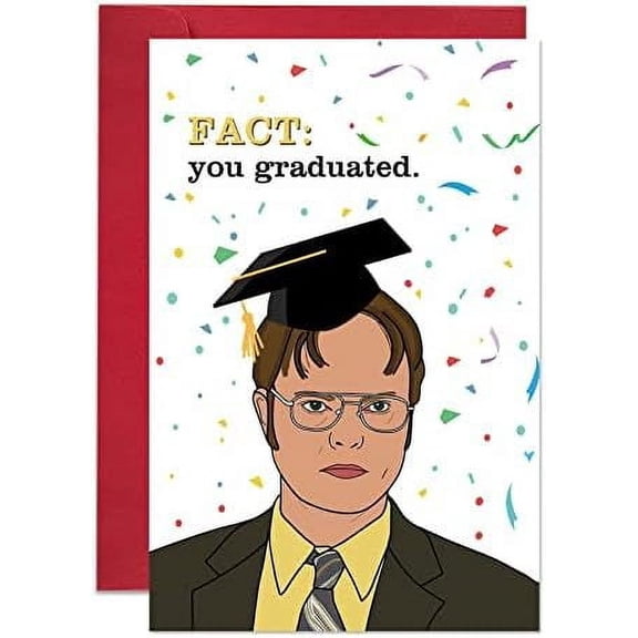 Graduation Humor Greeting Card - Celebrate Success with a Fun Twist - Blank Inside with Envelope
