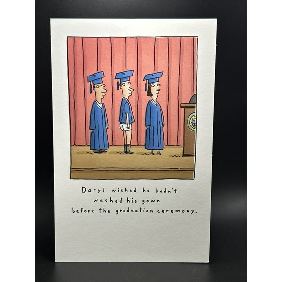 Graduation Humor Greeting Card w/Envelope