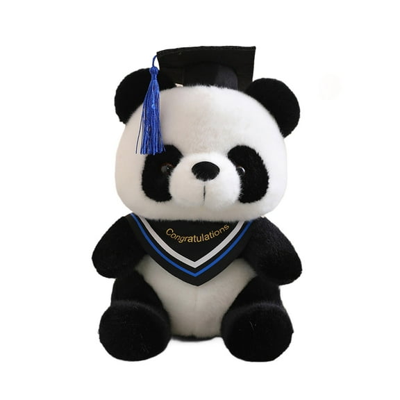 Graduation Keepsake Doctor Panda Bear with Scarf Academic Celebration Decorative Toy