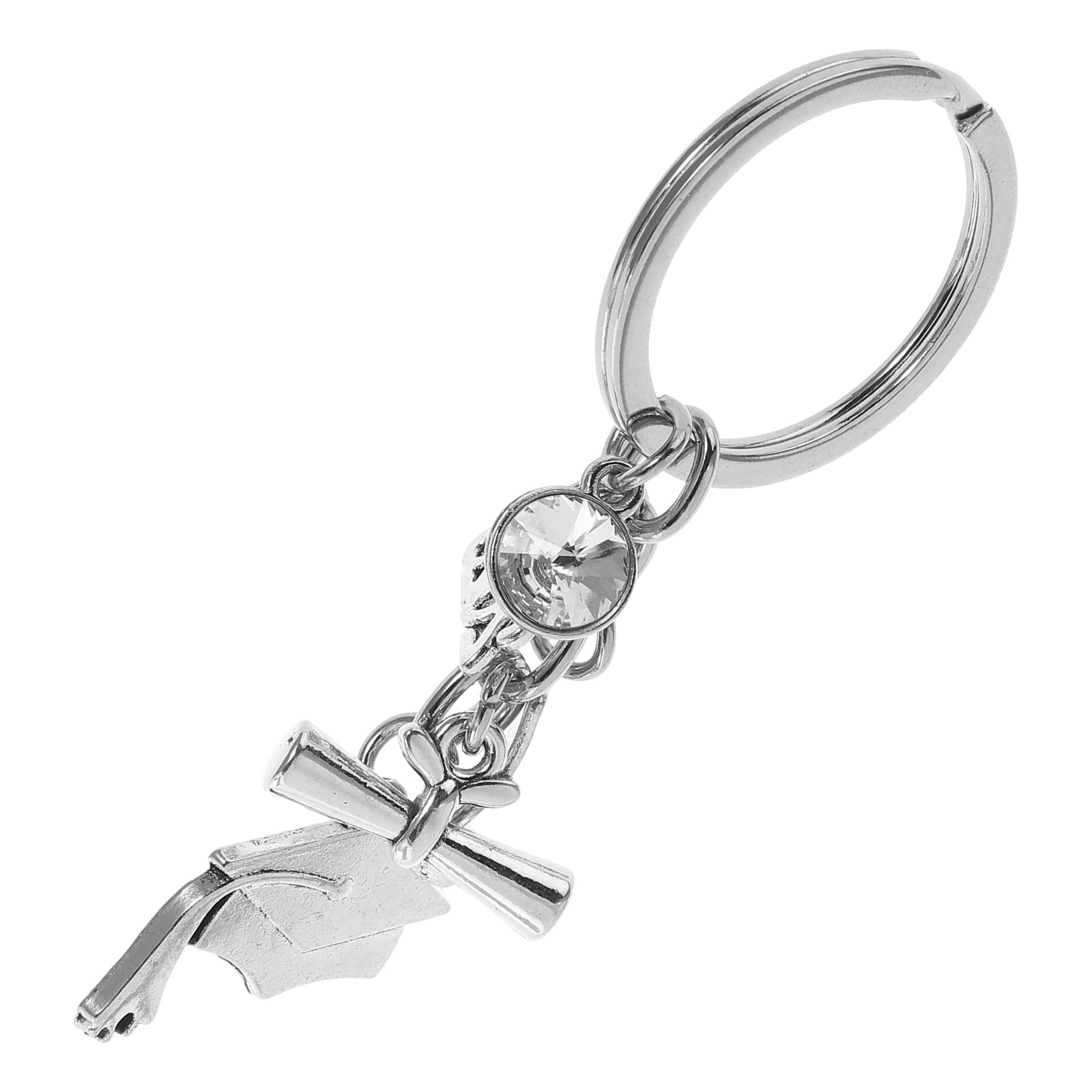 Graduation Keychain Grad Cap Key Ring Zinc Alloy 2025 Grad Themed ...