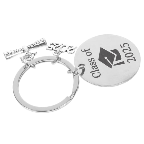 Graduation Keychain Stainless Steel Keyring Funny Graduation Keychain Key Hanging Decor Keychain Pendant Bag Keyring Key Ring