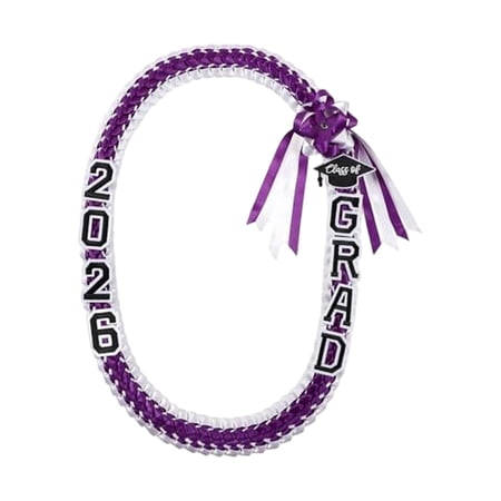 Graduation Lei Double Braided Ribbon Lei, Handmade Class of 2026 Gift for Men Women Ceremony Party Decor