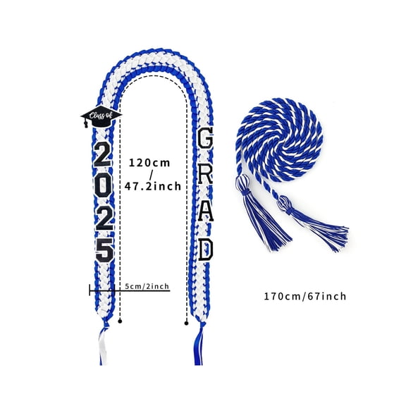 Graduation Leis Class of 2026 Graduation Ribbon Lei Honor Cords Graduation Necklace Graduation Gifts for High School College Graduation Party