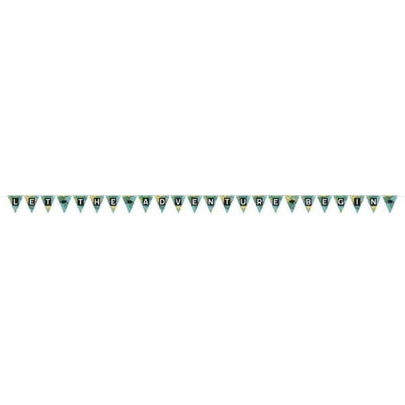 Graduation 'Let The Adventure Begin' Pennant Banner (25pc)