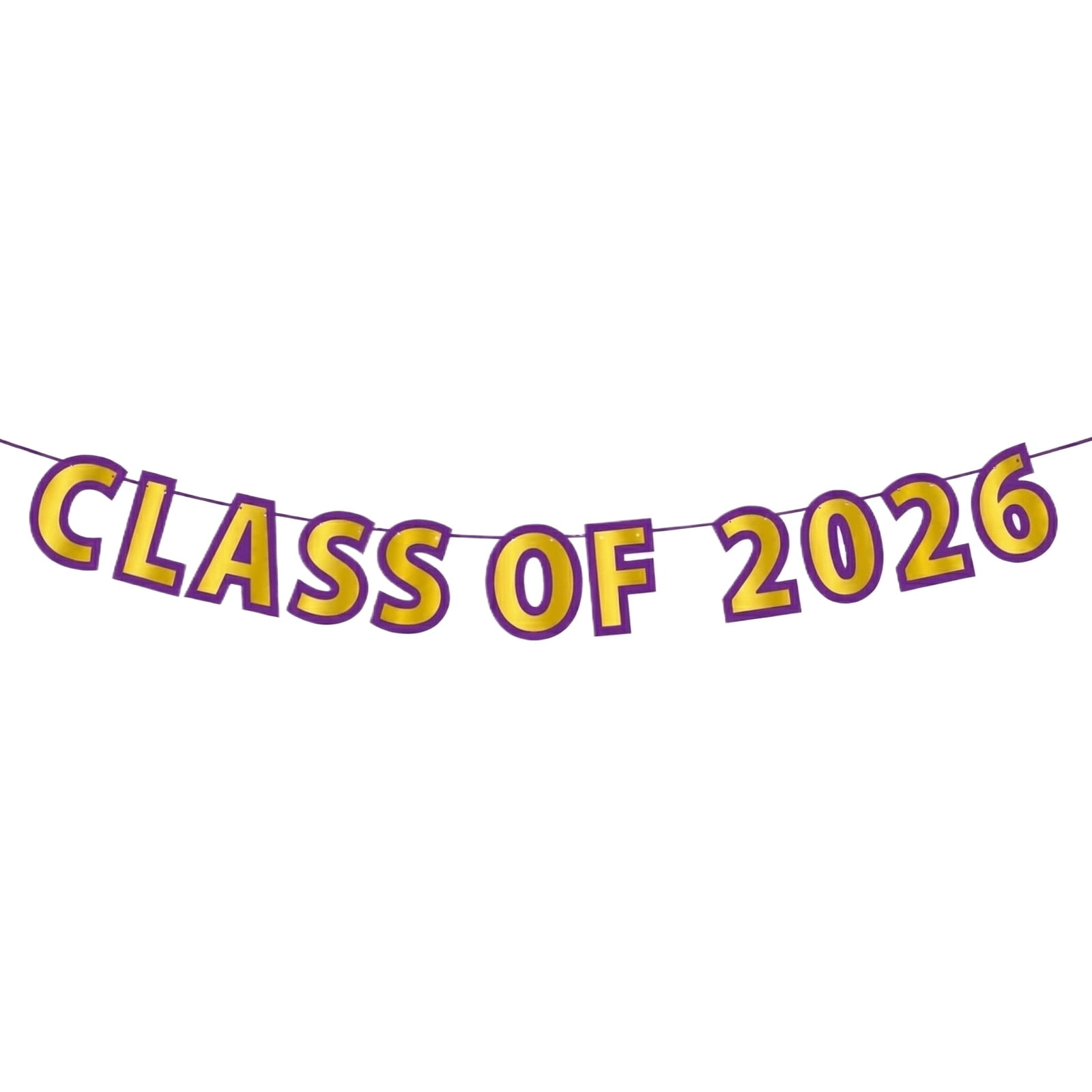 Graduation Letter Banner, Class of 2026, 1 Set, Suitable for Graduation Theme Party