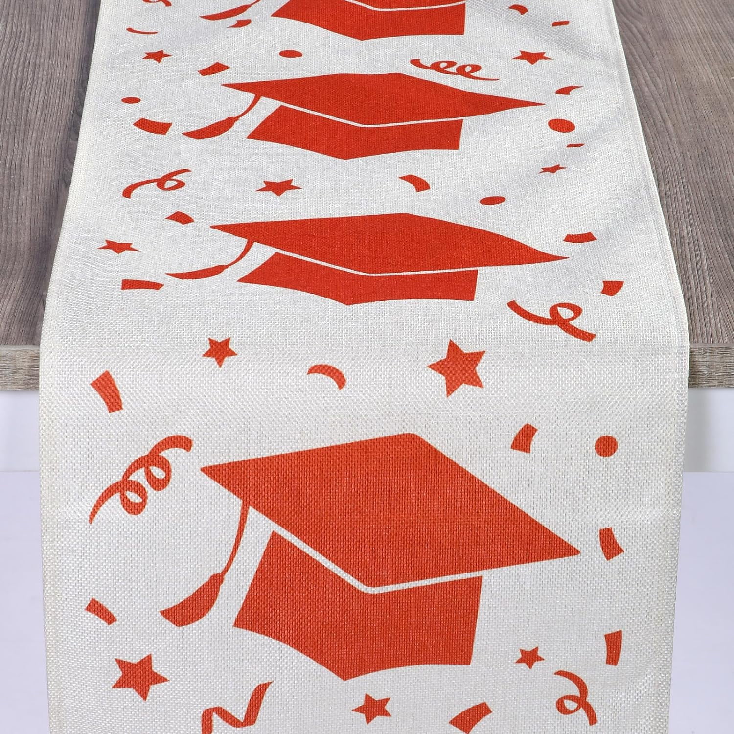 Graduation Linen Table Runners Graduation Party r Grad Cap Table Runner ...