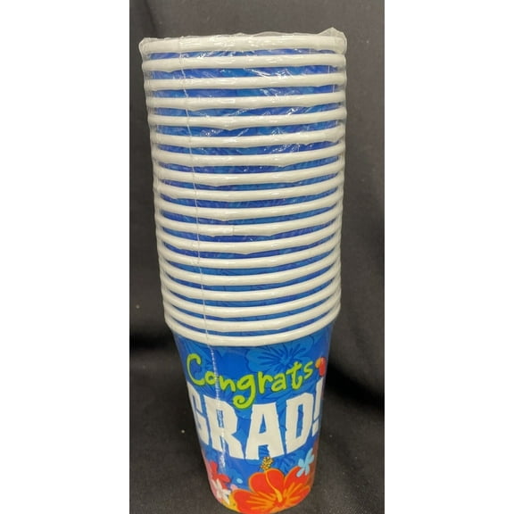 Graduation Luau 9oz Hot/Cold Cups 18Ct