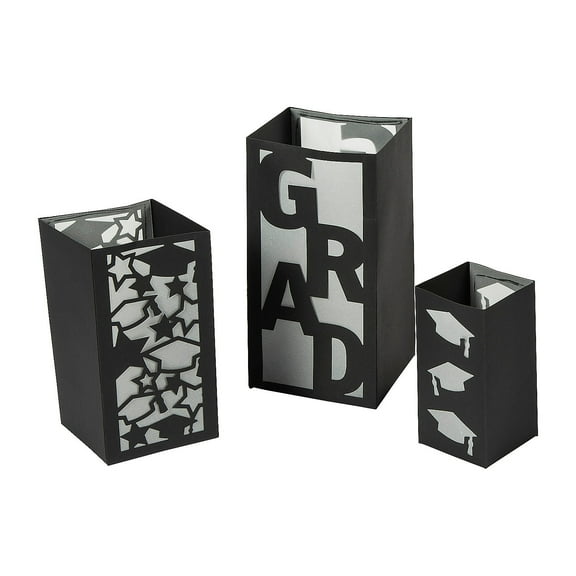 Graduation Luminary Bags, Party Decor, Graduation, 3 Pieces