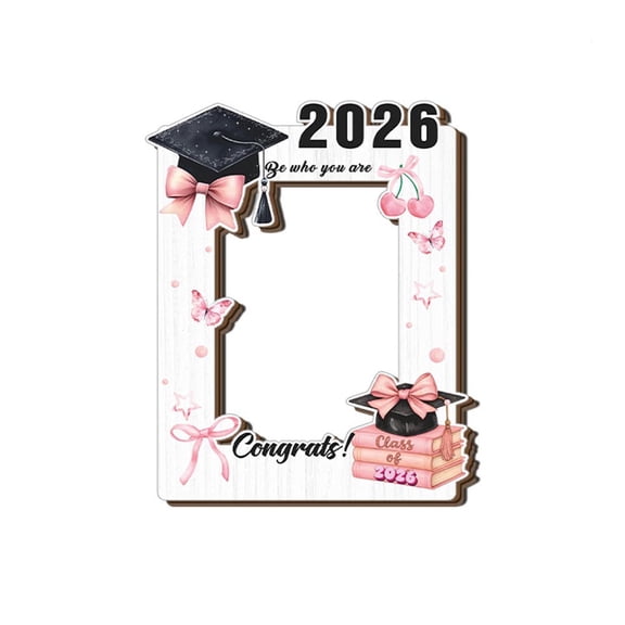 Graduation Memorial Wooden Photo Frame, Doctoral Cap Scroll Design, Academic Achievement Keepsake for Graduates and Scholars