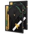 thumbnail image 1 of Graduation Memory Display Frame 2-Piece, Large Graduation Shadow Box Frame for Cap, Tassel, Diploma and Gowns, Wall Display for High School College Keepsakes (33.86x26.18x5.51 in), 1 of 9