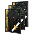 thumbnail image 1 of Graduation Memory Display Frame 3-Piece, Large Graduation Shadow Box Frame for Cap, Tassel, Diploma and Gowns, Wall Display for High School College Keepsakes (33.86x26.38x7.28 in), 1 of 9