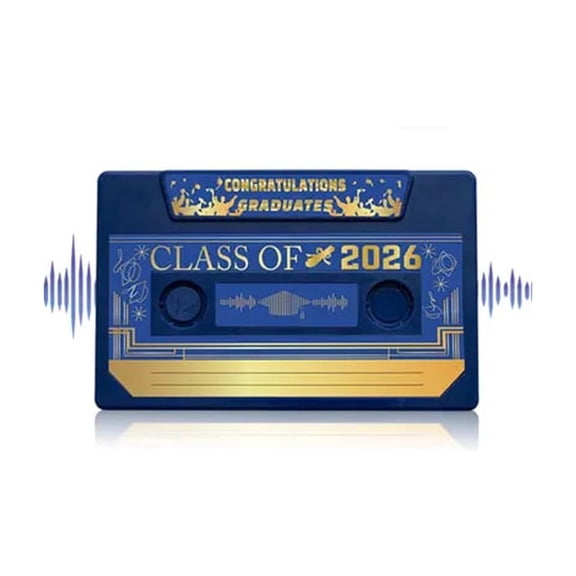Graduation Message Book with Audio Recording Cards - Voice Recordable Keepsake Gift for Graduates - Personalized Messages from Family & Friends - High Quality Materials - Easy-to-Use Memory Book