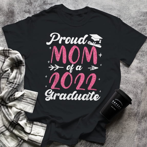 Graduation Mommy Proud Mom Of A Graduate Senior Class, Small, Black