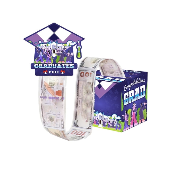 Graduation Money Box, 9.8" Congrats Grad Gift Box, DIY Graduation Cap Card Box, Class of 2026 Party Favors Grad Boxes for School College Surprise Supplies
