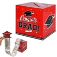 thumbnail image 1 of Graduation Money Box, Class of 2026 Grad Box for Cash Gift Pull, Funny Graduation Gifts, Congrats Grad Card Boxes Holder, Cards Box for Graduation Party, Decor Supplies Props, 5.12×5.12 in,Red, 1 of 6