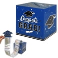 thumbnail image 1 of Graduation Money Box, Class of 2026 Grad Box for Cash Gift Pull, Funny Graduation Gifts, Congrats Grad Card Boxes Holder, Cards Box for Graduation Party, Decor Supplies Props, 5.12×5.12 in,Blue, 1 of 6