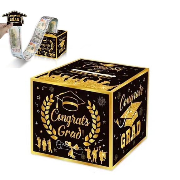 Graduation Money Box For Party Congrats Grad Gift Box 2026 Grad Suprise, Funny Gift Pull Party Graduation Cash, Money