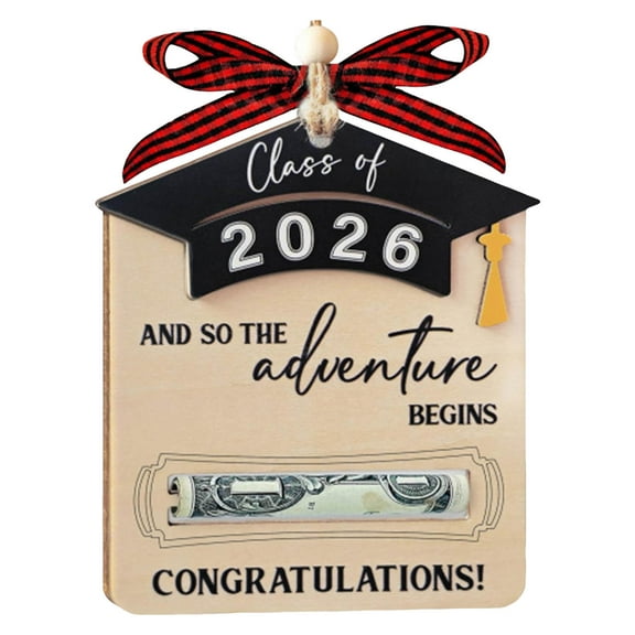 Graduation Money Holder 2026 - Senior 2026 Gifts - High School or College Grad Gift for Him or Her - Senior Money Card for Boys and Girls - Middle School Graduation Gifts - and So The Adventure Begin