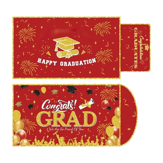 Graduation Money Holder Card Congrats Grad Themed Card With Envelope For Graduation Party And Gift Giving(Grad-35X20Cm)