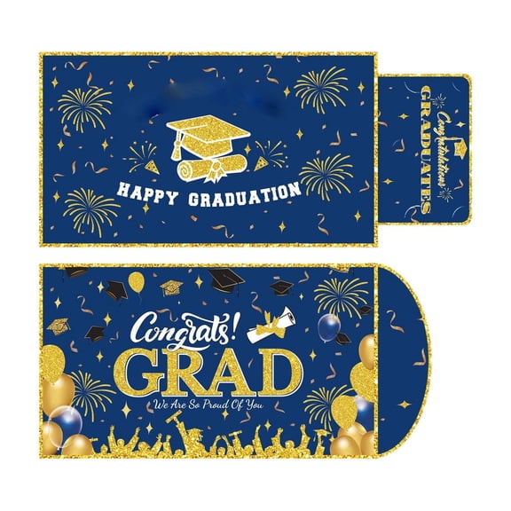Graduation Money Holder Card Congrats Grad Themed Card With Envelope For Graduation Party And Gift Giving(Grad-35X20Cm)