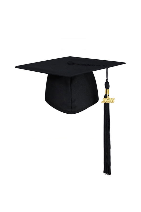 Graduation Mortarboard Cap Classic Square Academic Hat with 2026 Tassel Adjustable Polyester Graduation Cap for High School, College, Commencement Ceremonies & Graduation Photoshoots Use