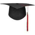 thumbnail image 1 of Graduation Mortarboard - Master's Fitted Black Cap Accessory Academic N7I6 C4A3, 1 of 6