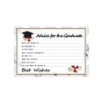 thumbnail image 1 of Graduation, Note, Blank Fill-In Advice Cards, Graduation Party Activity, High School College Grad Events, Off-White, 5 Pack, 1 of 8