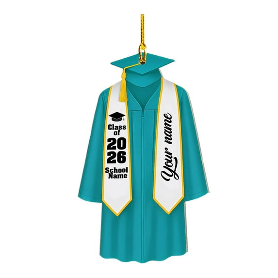 Graduation Ornament 2025, Class of 2026 Acrylic Ornament, Graduation Gift for Seniors & College Graduates, Elegant Keepsake for Christmas Tree or Home Decor