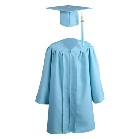 Graduation Outfit Graduation Cap and Gown with Tassel Outfits Set Little Girl Graduation Dress for Girls 6-7 Years