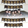 thumbnail image 1 of Graduation Paper Banner Flags with Hanging Loops, Biodegradable Class of 2026 Decorations for High & College Grad Parties, Photo Booth Props, Black, 1 of 9