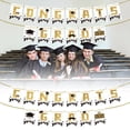 thumbnail image 1 of Graduation Paper Banner Flags with Hanging Loops, Biodegradable Class of 2026 Decorations for High & College Grad Parties, Photo Booth Props, White, 1 of 9