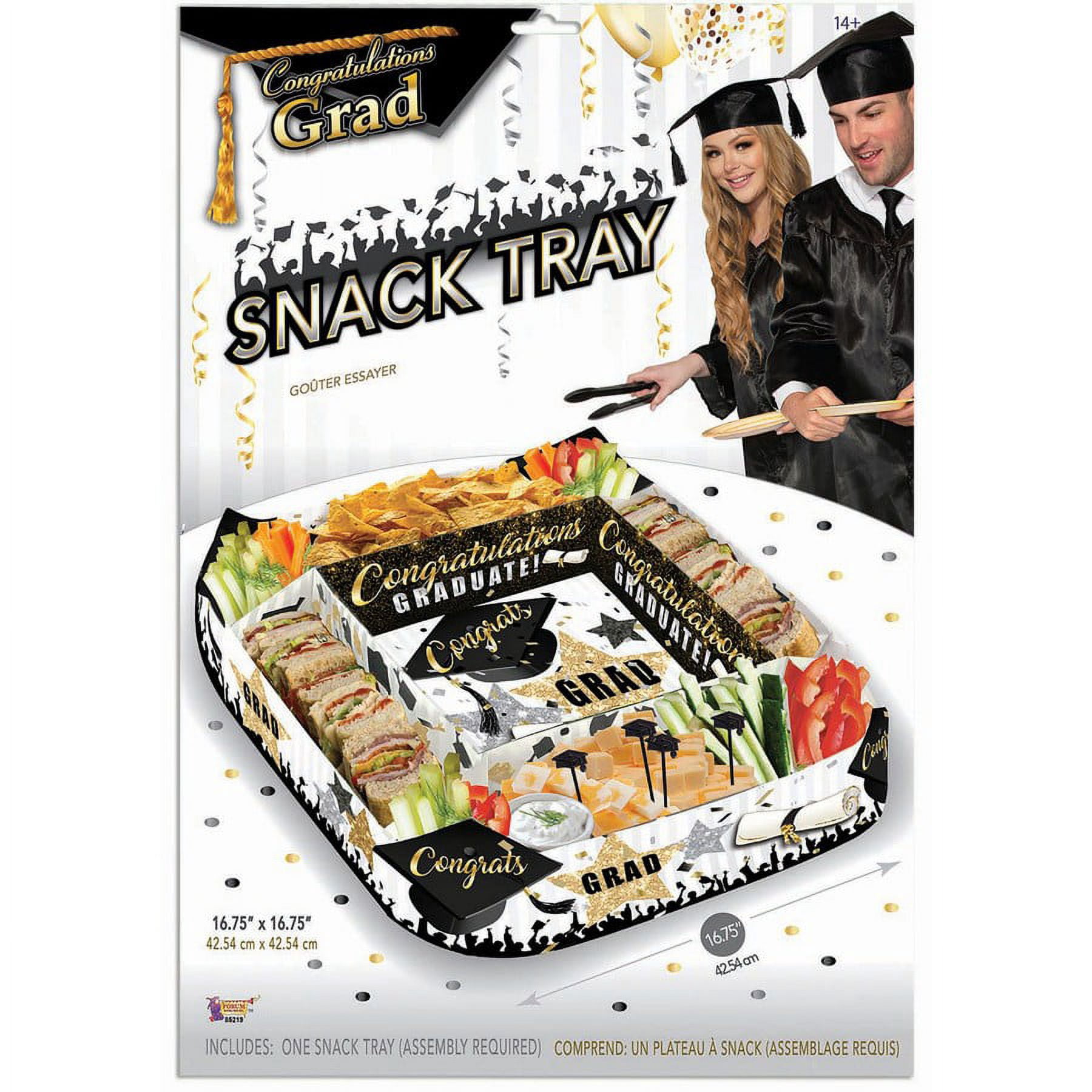 Snack Container Graduation Graduation Paper Snack Tray - Walmart.com