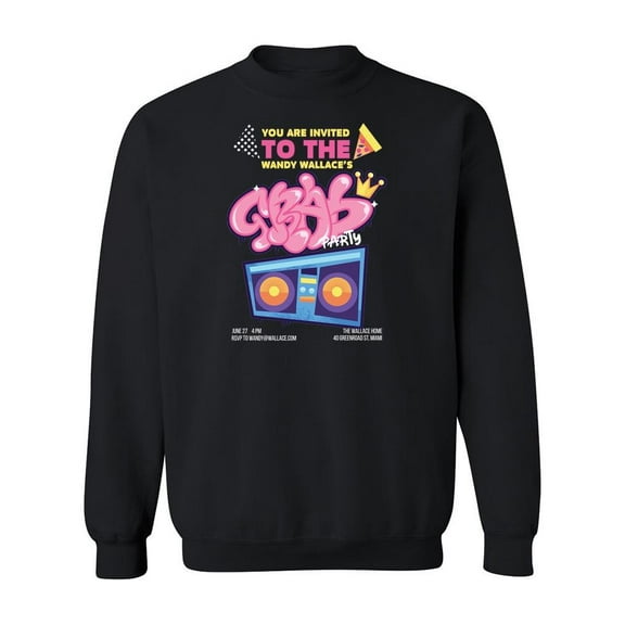 Graduation Party Announcement Sweatshirt Men -Image by Shutterstock, Male XX-Large