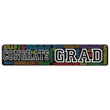 Graduation Party Banner, 4.5 ft, 1ct