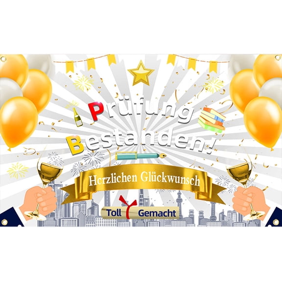 Graduation Party Banner Decorations for Class of 2026, Large Congratulations Backdrop for Senior Night, Graduate Celebration Wall Hanging and Photo Background Supplies (70.8" x 43")